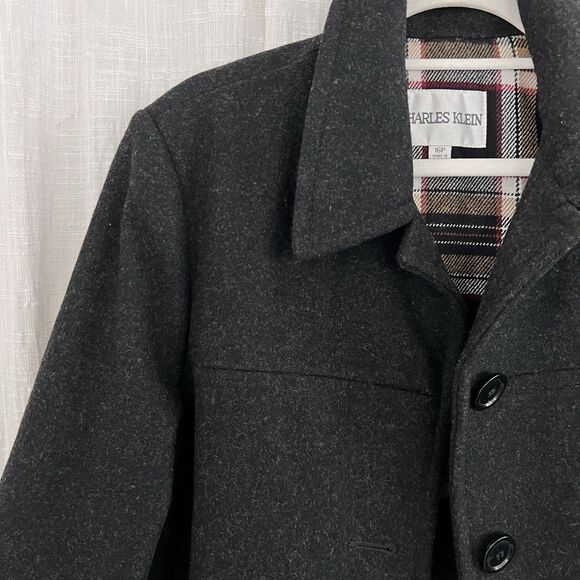 Saks Fifth Avenue Black Wool & Cashmere Satin Lined Jacket - Womens Size 4 - Picture 3 of 8